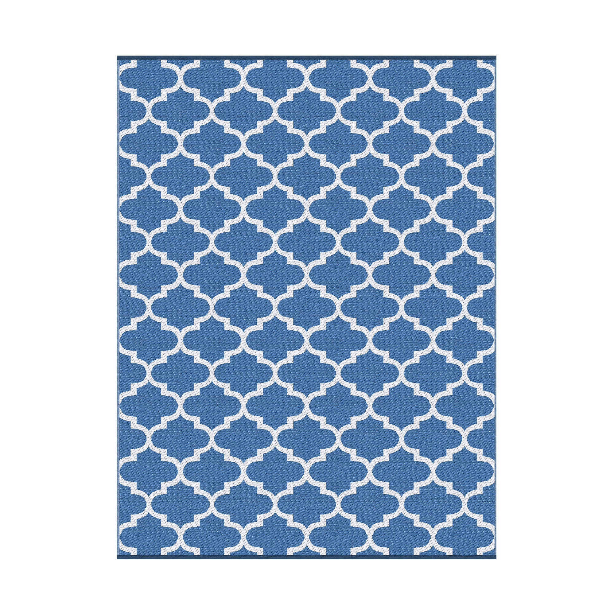 Gardeon Outdoor Rugs 274x366cm Large Carpet Reversible Area Mat PP Dual-Sided Patio Rug Blue-Home &amp; Garden > Rugs > Outdoor Rugs-PEROZ Accessories