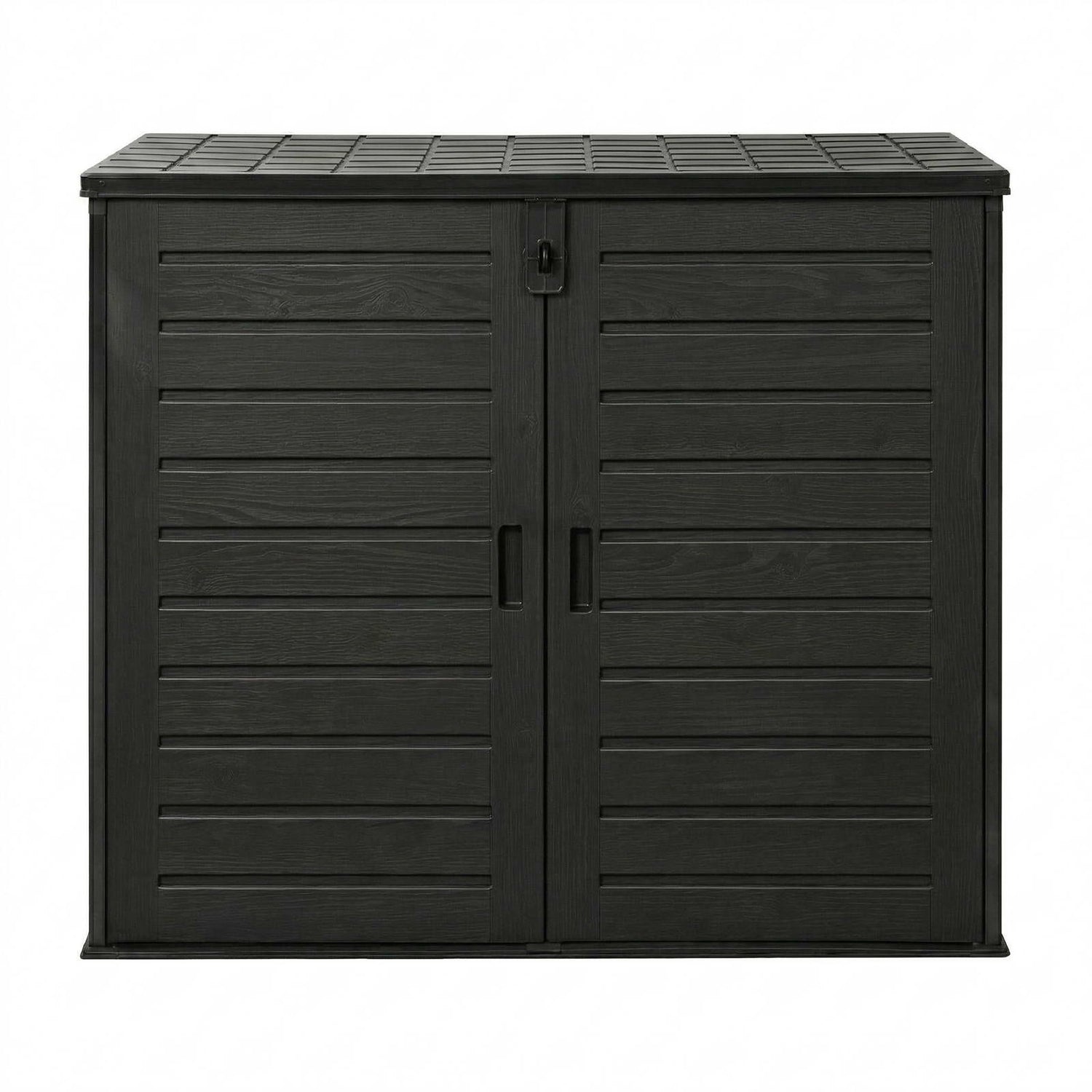 Gardeon Outdoor Storage Box 1170L Container Lockable Cabinet Tool Organizer Shed Black