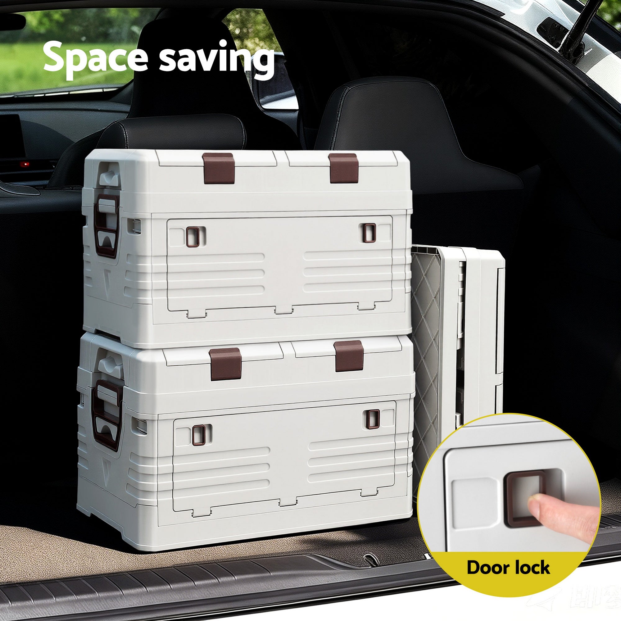 Gardeon 40L Outdoor Storage Box Foldable Camping Collapsible Bins Organizer-Furniture > Outdoor > Outdoor Storage Boxes-PEROZ Accessories