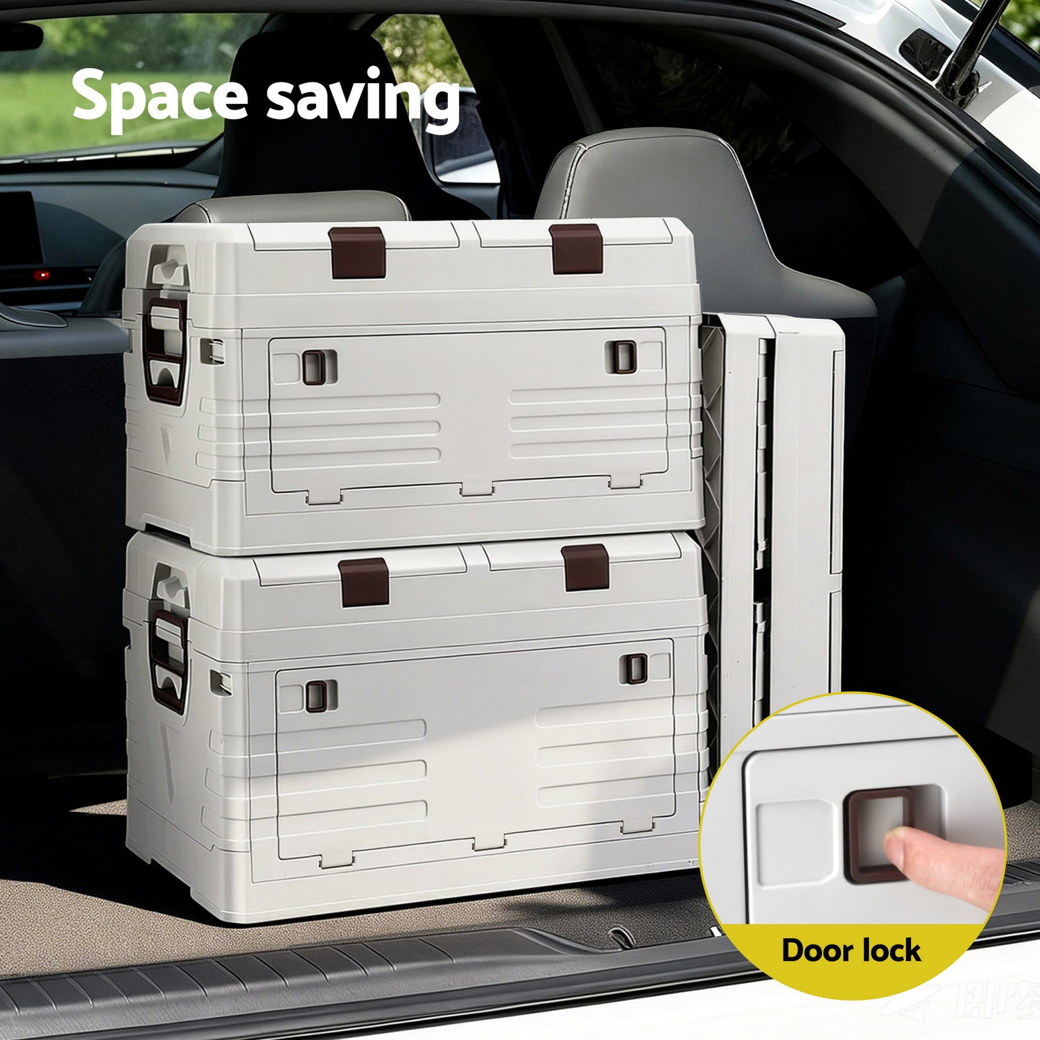 Gardeon 60L Outdoor Storage Box Foldable Camping Collapsible Bins Organizer-Furniture > Outdoor > Outdoor Storage Boxes-PEROZ Accessories