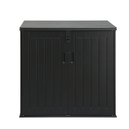 Gardeon Outdoor Storage Box 775L Container Lockable Cabinet Tool Organizer Shed Black-Home &amp; Garden > Storage > Storage Boxes-PEROZ Accessories