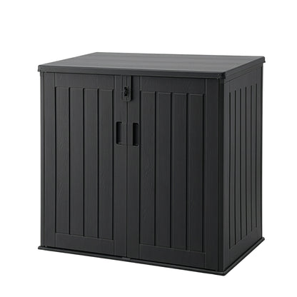 Gardeon Outdoor Storage Box 775L Container Lockable Cabinet Tool Organizer Shed Black-Home &amp; Garden > Storage > Storage Boxes-PEROZ Accessories