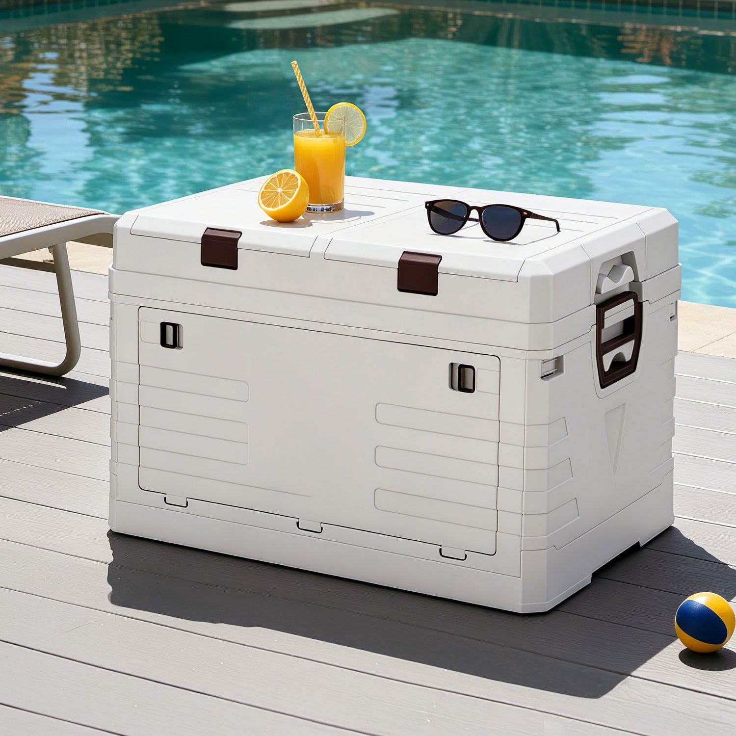 Gardeon 80L Outdoor Storage Box Foldable Camping Collapsible Bins Organizer-Furniture > Outdoor > Outdoor Storage Boxes-PEROZ Accessories