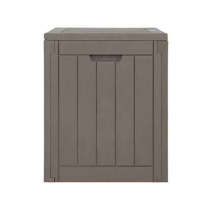 Gardeon Outdoor Storage Box 118L Container Lockable Garden Toy Tool Shed Grey-Outdoor Storage Boxes-PEROZ Accessories