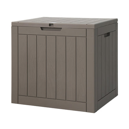 Gardeon Outdoor Storage Box 118L Container Lockable Garden Toy Tool Shed Grey-Outdoor Storage Boxes-PEROZ Accessories