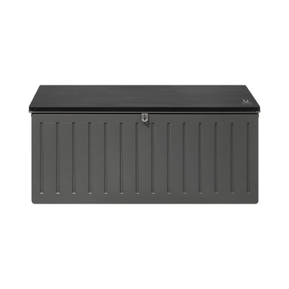 Livsip Outdoor Storage Box Bench 490L Cabinet Container Garden Deck Tool Grey-Outdoor Storage Boxes-PEROZ Accessories