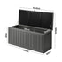 Livsip Outdoor Storage Box Bench 490L Cabinet Container Garden Deck Tool Grey-Outdoor Storage Boxes-PEROZ Accessories