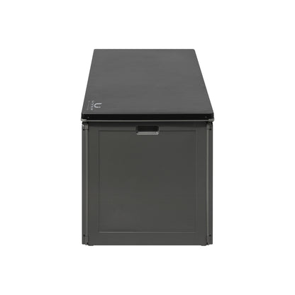 Livsip Outdoor Storage Box Bench 490L Cabinet Container Garden Deck Tool Grey-Outdoor Storage Boxes-PEROZ Accessories