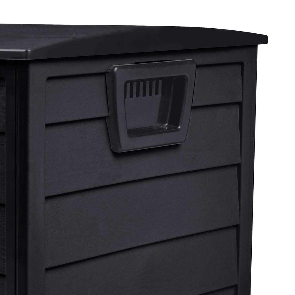 Livsip Outdoor Storage Box Cabinet Container Garden Chest Deck Tool Lockable 290L-Outdoor Storage Boxes-PEROZ Accessories