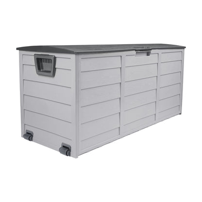 Livsip 290L Outdoor Storage Box Cabinet Container Garden Shed Deck Tool Lockable-Outdoor Storage Boxes-PEROZ Accessories