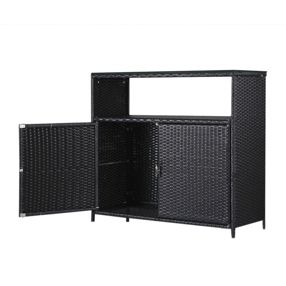 Gardeon Outdoor Storage Cabinet Box Garage Wicker Shed Tools Shelf Chest Garden-Furniture &gt; Outdoor &gt; Outdoor Storage Boxes-PEROZ Accessories