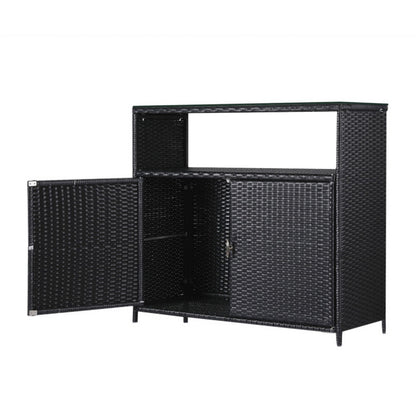 Gardeon Outdoor Storage Cabinet Box Garage Wicker Shed Tools Shelf Chest Garden-Furniture &gt; Outdoor &gt; Outdoor Storage Boxes-PEROZ Accessories