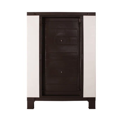 Livsip Outdoor Storage Cabinet Box Garden Garage Cupboard Adjustable Lockable Beige-Outdoor Storage Cabinets-PEROZ Accessories