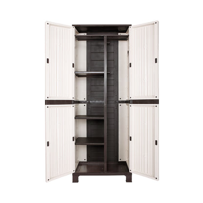 Livsip Outdoor Storage Cabinet Box Garage Garden Cupboard Adjustable Lockable-Outdoor Storage Cabinets-PEROZ Accessories