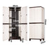 Livsip Outdoor Storage Cabinet Box Garage Cupboard Garden Adjustable Lockable-Outdoor Storage Cabinets-PEROZ Accessories