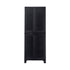 Livsip Outdoor Storage Cabinet Adjustable Tall Black-Outdoor Storage Cabinets-PEROZ Accessories