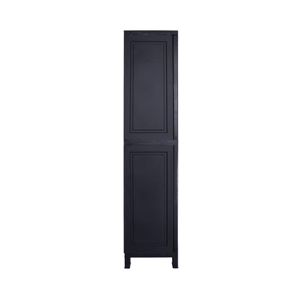Livsip Outdoor Storage Cabinet Adjustable Tall Black-Outdoor Storage Cabinets-PEROZ Accessories