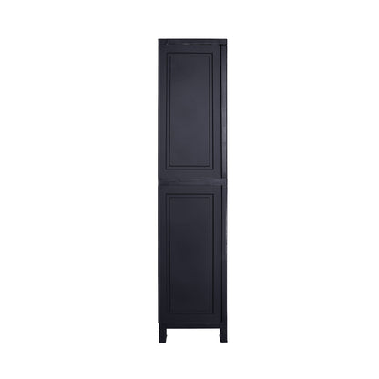 Livsip Outdoor Storage Cabinet Adjustable Tall Black-Outdoor Storage Cabinets-PEROZ Accessories