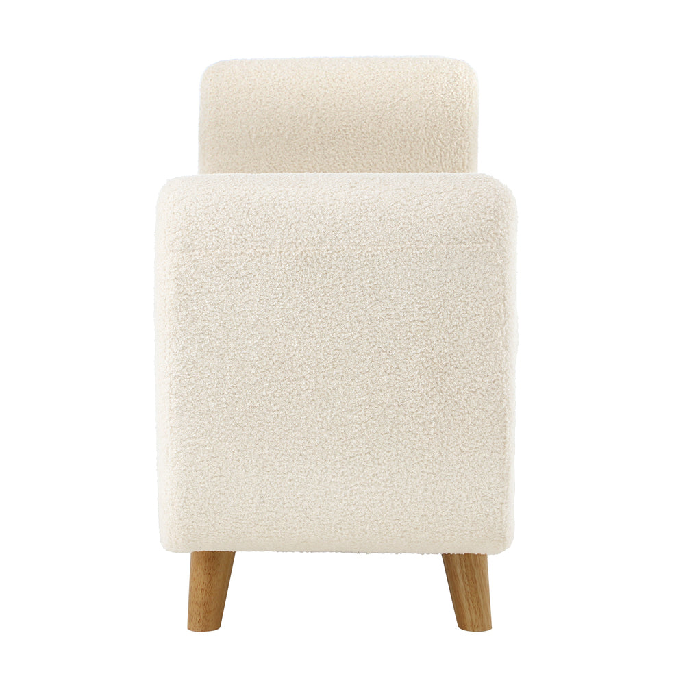 Oikiture Storage Ottoman, 124 x 52 x 41 Footrest Stool Bench Padded Seat Storage Box Home Bedroom Furniture-Ottoman-PEROZ Accessories
