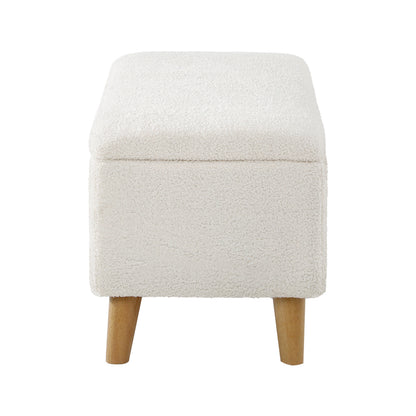 Oikiture Storage Ottoman, 97 x 40 x 40 Footrest Stool Bench Padded Seat Storage Box Home Bedroom Furniture-Ottoman-PEROZ Accessories