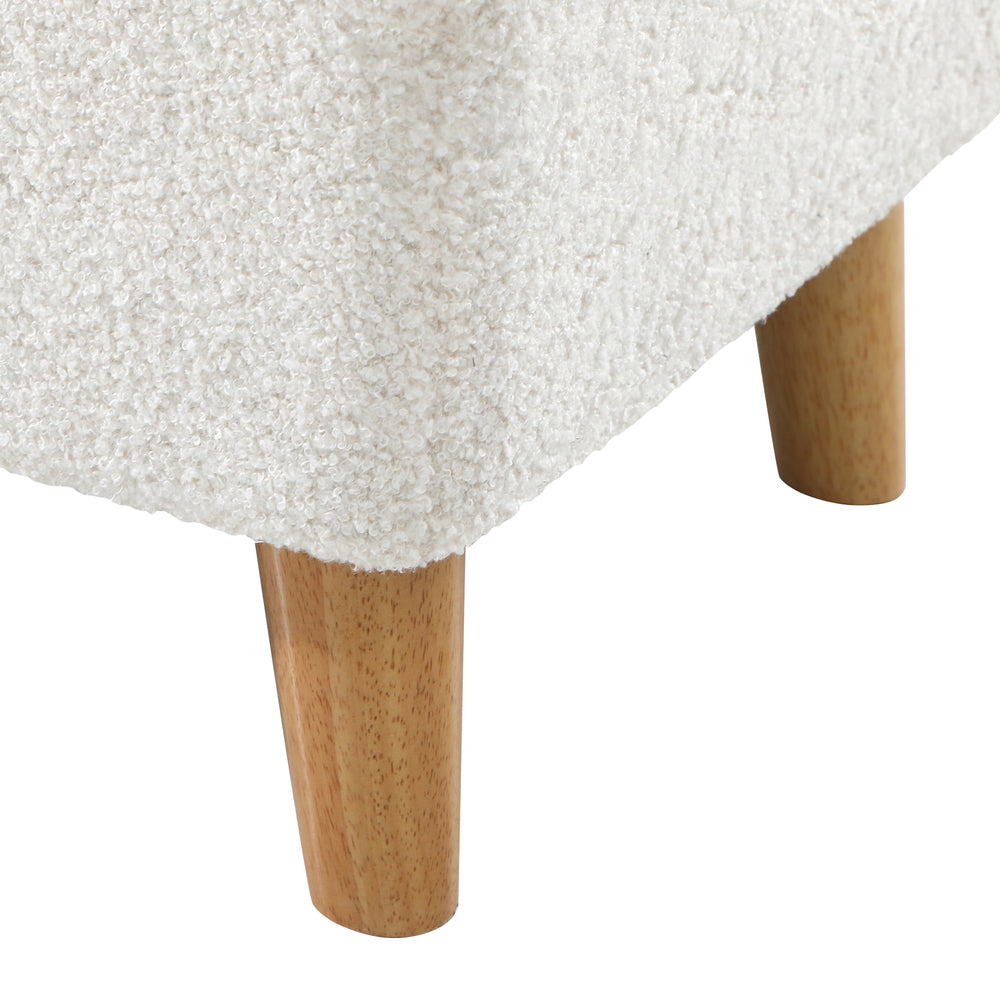 Oikiture Storage Ottoman, 97 x 40 x 40 Footrest Stool Bench Padded Seat Storage Box Home Bedroom Furniture-Ottoman-PEROZ Accessories