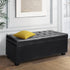 Artiss Storage Ottoman Blanket Box 97cm Leather Black-Furniture > Bedroom-PEROZ Accessories