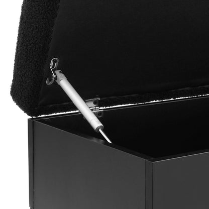 Artiss Storage Ottoman Blanket Box 110cm Boucle Shelf-Furniture &gt; Living Room-PEROZ Accessories