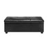 Oikiture Storage Ottoman Blanket Box PU Leather Arm Foot Stool Couch Large-Ottomans-PEROZ Accessories
