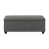 Oikiture Storage Ottoman Blanket Box Linen Fabric Arm Foot Stool Couch Large-Ottomans-PEROZ Accessories