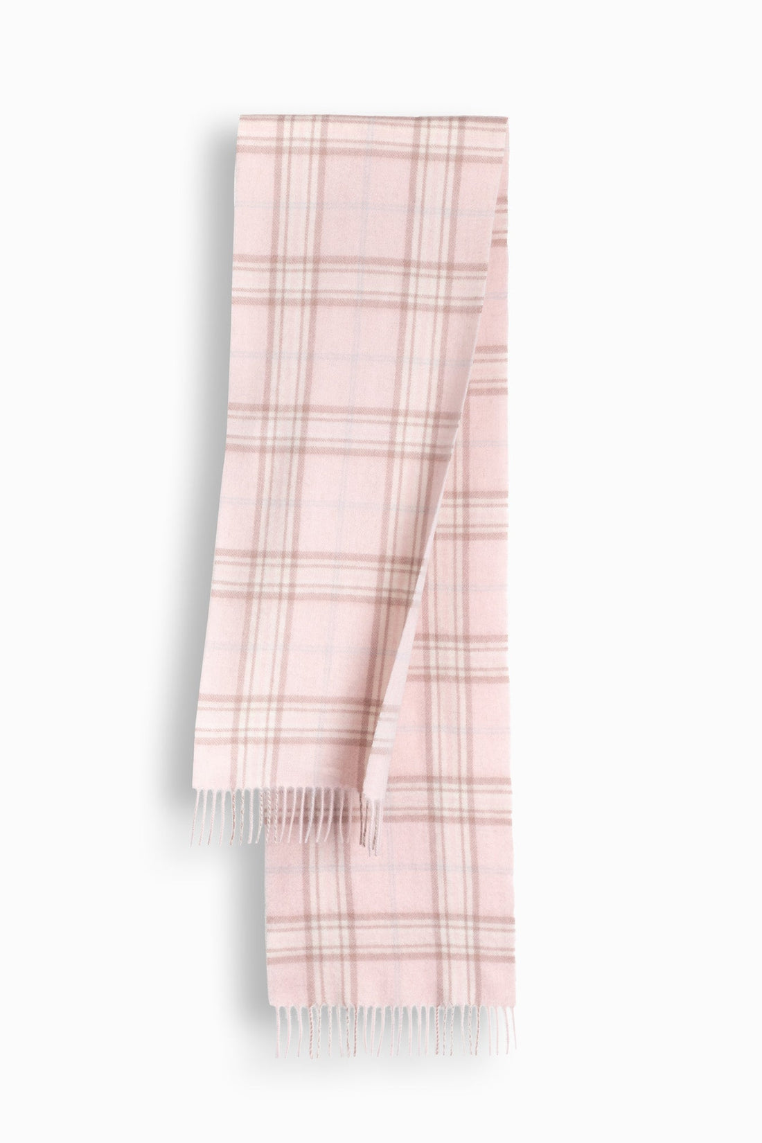 100% Wool Scarf Pink Check-100% Wool Scarf-PEROZ Accessories