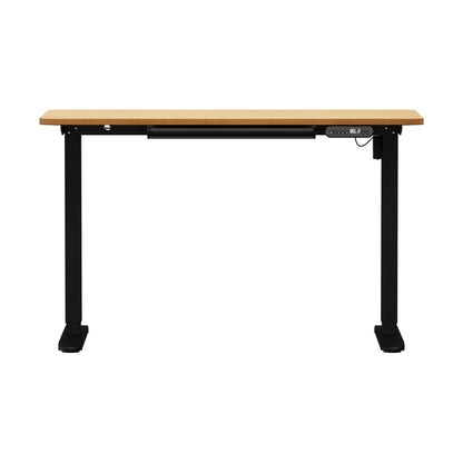 Oikiture 120CM Electric Standing Desk with Drawer Height Adjustable Black &amp; Oak-Standing Desk-PEROZ Accessories