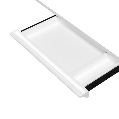 Oikiture 120cm Electric Standing Desk With Drawer Adjustable White-Standing Desk-PEROZ Accessories