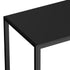 Oikiture 120cm Rectangular Dining Table with Metal Leg Black-Dining Table-PEROZ Accessories
