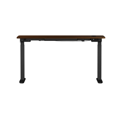 Oikiture 140cm Electric Standing Desk with Drawer Adjustable Black Walnut-Standing Desk-PEROZ Accessories