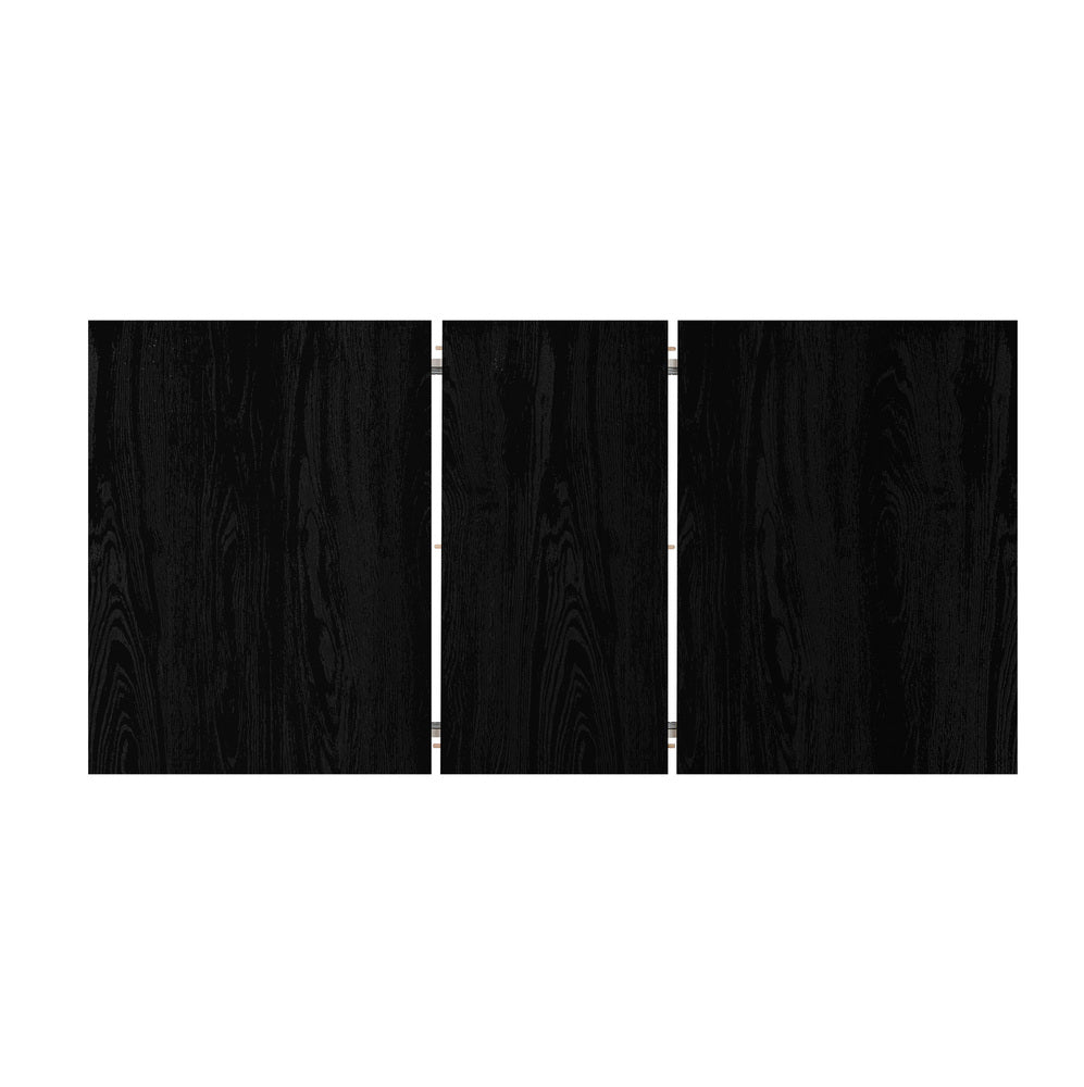 Oikiture 160cm Extendable Dining Table with 4x Hans Wegner Dining Chairs Black-Dining Set-PEROZ Accessories