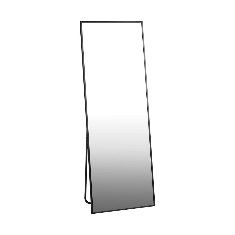 Oikiture 166x60cm Full Length Mirror Dressing Floor Mirrors Black-Full Length Mirror-PEROZ Accessories