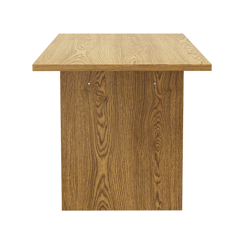 Oikiture 180cm Dining Table Rectangular Timber Natural-Dining Table-PEROZ Accessories