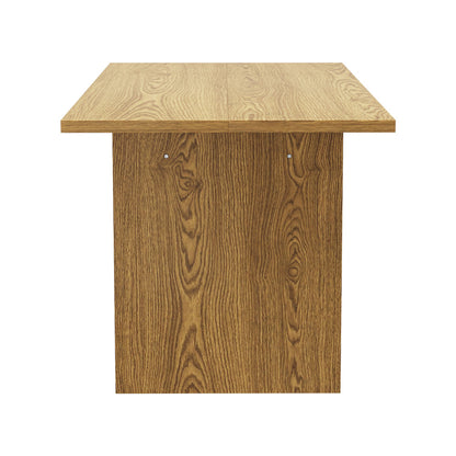 Oikiture 180cm Dining Table Rectangular Timber Natural-Dining Table-PEROZ Accessories