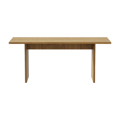 Oikiture 180cm Dining Table Rectangular Timber Natural-Dining Table-PEROZ Accessories