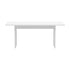 Oikiture 180cm Dining Table Rectangular Timber White-Dining Table-PEROZ Accessories