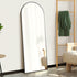 Oikiture 180x70cm Full Length Mirror Arched Floor Mirrors Black-Full Length Mirror-PEROZ Accessories