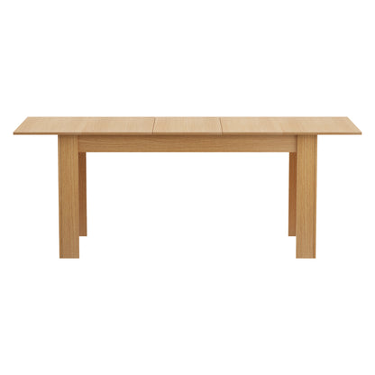 Oikiture 200cm Extendable Dining Table Cafe Table Natural-Dining Table-PEROZ Accessories