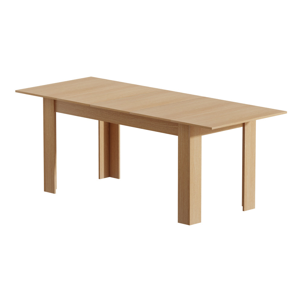 Oikiture 200cm Extendable Dining Table Cafe Table Natural-Dining Table-PEROZ Accessories
