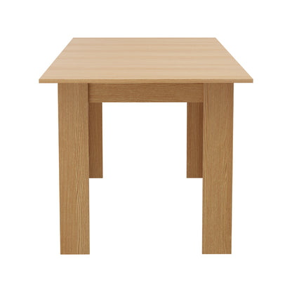 Oikiture 200cm Extendable Dining Table Cafe Table Natural-Dining Table-PEROZ Accessories