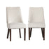 Oikiture 2PCs Velvet Dining Chair Kitchen Padded Seat Design Beige-Dining Chair-PEROZ Accessories