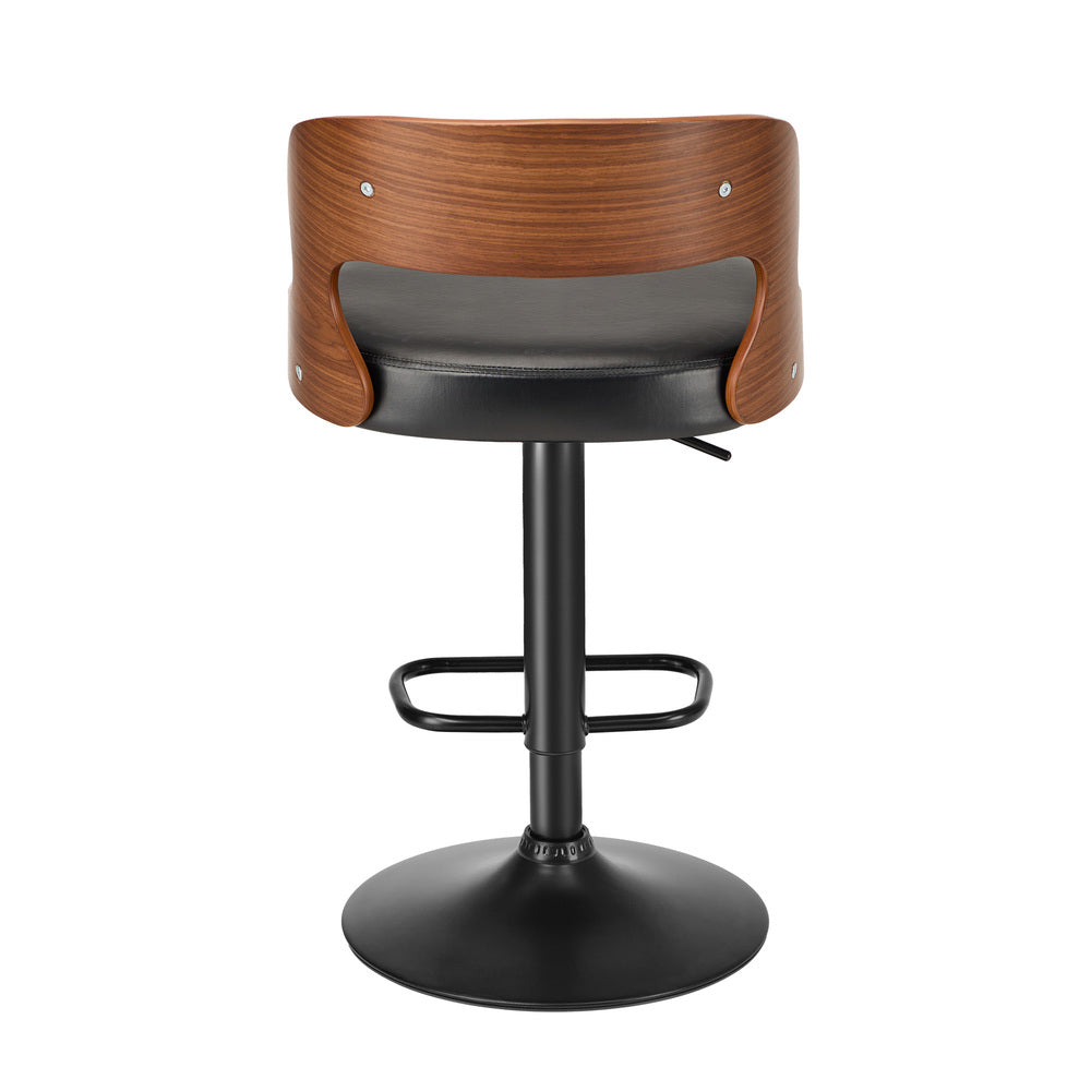 Oikiture 2X Bar Stool Gas Lift Kitchen Swivel Chair Leather LUKA-Bar Stool-PEROZ Accessories