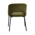 Oikiture 2x Armchair Dining Chair Sherpa Green&Black-Dining Chairs-PEROZ Accessories