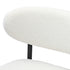 Oikiture 2x Bar Stools Boucle Fabric Black and White-Bar Stool-PEROZ Accessories