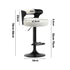 Oikiture 2x Bar Stools Gas Lift Swivel Chairs Wooden Boucle White-Bar Stool-PEROZ Accessories