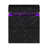 Oikiture 2x Bedside Table 2 Drawers LED Nightstand Marble Effect Black-Bedside Tables-PEROZ Accessories